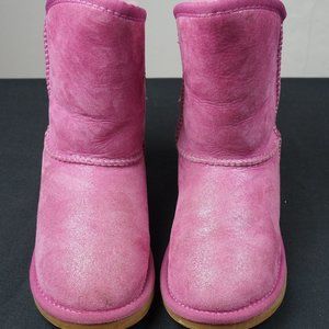 Australia Luxe Collective Raspberry Rose Kids Shearling Boots New - Size 3US